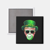 Aimant La chance Shamrock de la Saint-Patrick de Papa Ck (Recto/Verso)