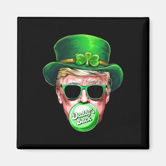 Aimant La chance Shamrock de la Saint-Patrick de Papa Ck (Devant)