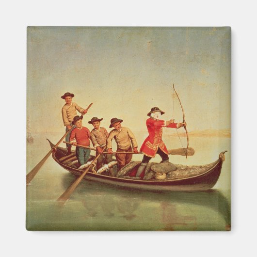 Aimant La chasse au canard (Devant)