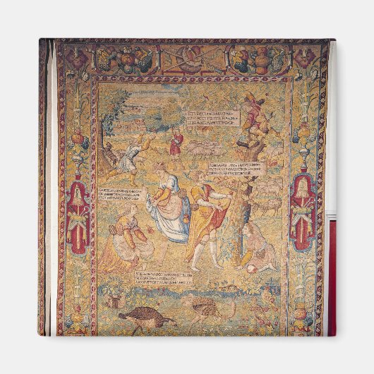 Aimant La chasse aux papillons (Devant)