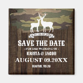 Aimant La chasse est terminée Mariage western faire-part  (Devant)