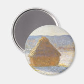 Aimant La cheminée à grain du matin, Effet neige de Claud (Recto/Verso)