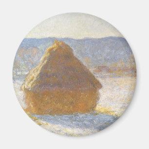 Aimant La cheminée à grain du matin, Effet neige de Claud