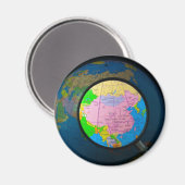 Aimant La Chine au centre de l'attention (Recto/Verso)