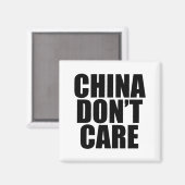 Aimant La Chine S'en fiche  (Recto/Verso)