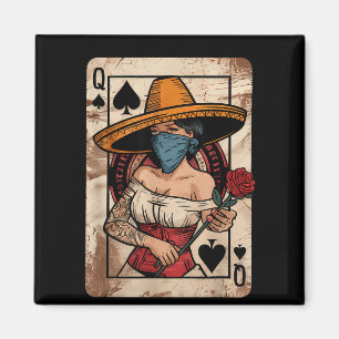 Aimant La chingona carte de tarot drôle d'argot espagnol 
