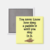 Aimant La Chose À Propos De Puddles_ (Recto/Verso)