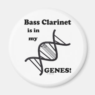 Aimant La clarinette basse est dans mes gènes