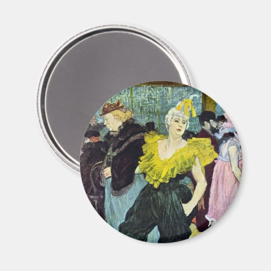 Aimant La Clownesse (clown) Cha-U-Kao par Toulouse Lautre (Recto/Verso)