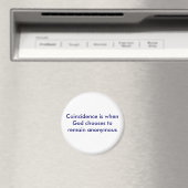 Aimant La coïncidence est quand Dieu choisit de rester an (In Situ (Lave-vaisselle))