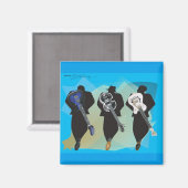 Aimant La collection trio-aimant Carré (Recto/Verso)