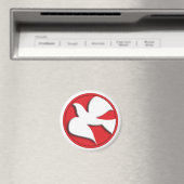 Aimant La colombe de confirmation dans le cercle rouge (In Situ (Lave-vaisselle))