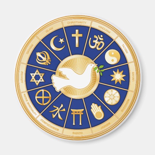 Aimant La colombe de la paix (Devant)