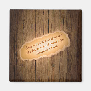 Aimant La compassion et l'empathie sont les marques de l'