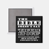 Aimant La Confiance chrétienne Dieu L'A Compris (Recto/Verso)