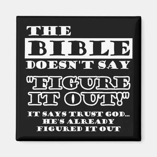 Aimant La Confiance chrétienne Dieu L'A Compris (Devant)