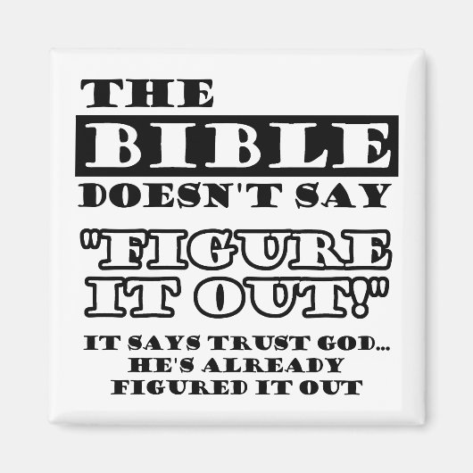 Aimant La Confiance chrétienne Dieu L'A Compris (Devant)