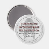 Aimant La conscience de Parkinson si quelqu'un que vous a (Recto/Verso)