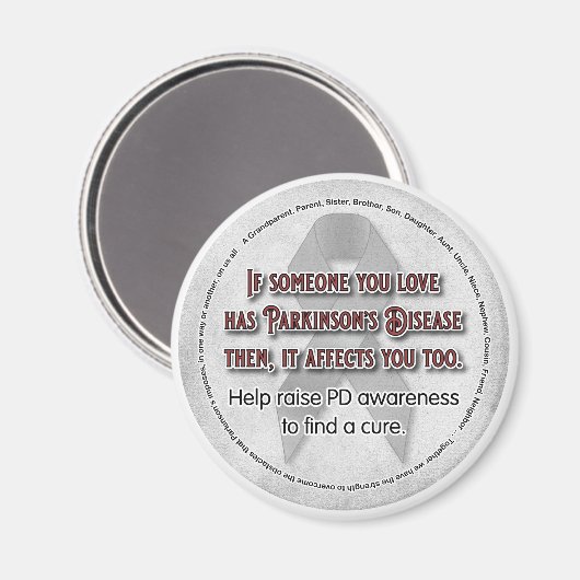 Aimant La conscience de Parkinson si quelqu'un que vous a (Recto/Verso)