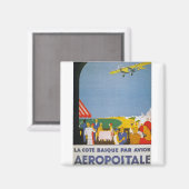 Aimant La Côte Basque Par Avion (Recto/Verso)