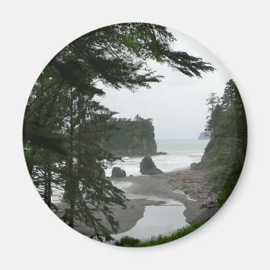 Aimant La côte de Ruby Beach (Devant)