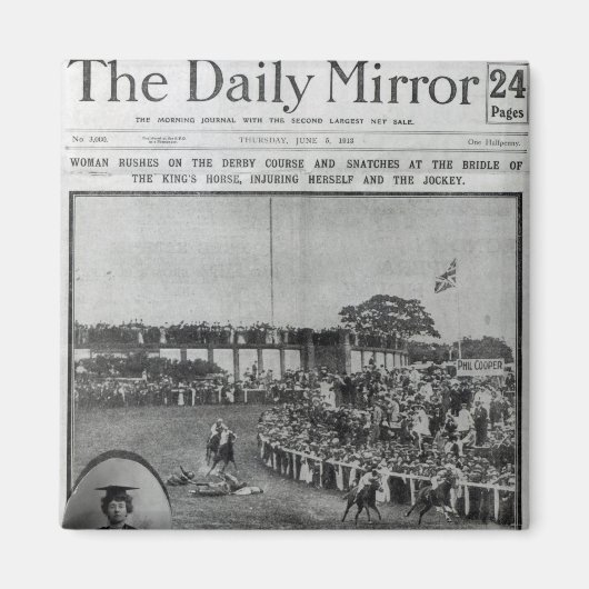 Aimant La couverture du Daily Mirror (Devant)