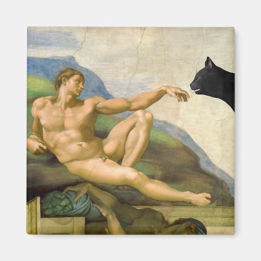 Aimant La Création D'Adam Parody (Devant)