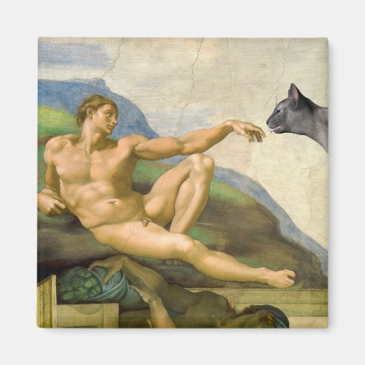 Aimant La Création D'Adam Parody (Devant)