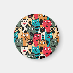 Aimant La Crowd of cats