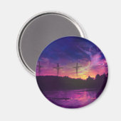 Aimant La Crucifixion de Jésus Christ (Recto/Verso)