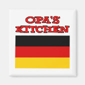Aimant La cuisine d'Opa Drapeau allemand (Devant)