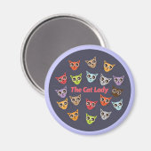 Aimant La Dame aux chats (Recto/Verso)