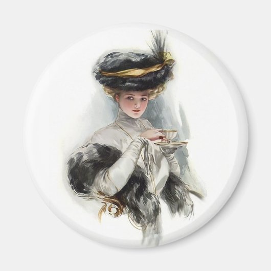 Aimant La Dame de Thé de l'après-midi (Devant)