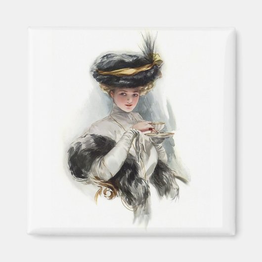 Aimant La Dame de Thé de l'après-midi (Devant)