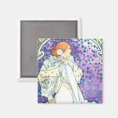 Aimant La Dame des Camelias, Alphonse Mucha (Recto/Verso)