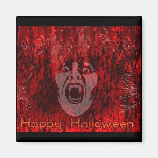 Aimant La dame du vampire effrayant dans l'aimant du sang (Devant)