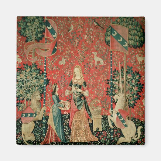 Aimant La Dame et la licorne : 'Odeur' (Devant)