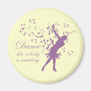 Aimant La danse comme personne observe l'aimant de