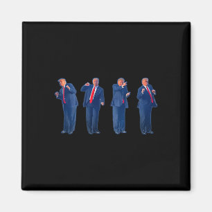 Aimant La danse Trumpty Trump dansant du 4 juillet