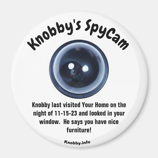 Aimant La dernière de Knobby a visité Your Home (Devant)