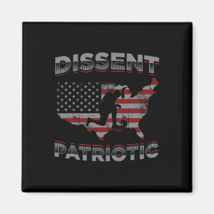 Aimant La dissidence est le design patriotique Usa Drapea