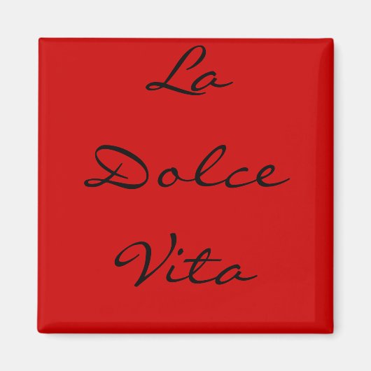 Aimant La Dolce Vita (Devant)
