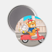 Aimant La Dolce Vita Romana - Nano Bear & Junior Monkey (Recto/Verso)