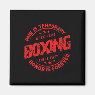 Aimant La douleur est le travail temporaire dur Boxe comb