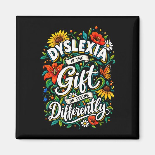 Aimant La dyslexie est une prise de conscience différente (Devant)