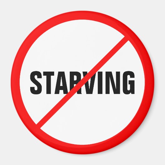 Aimant La faim est interdite ! (Devant)