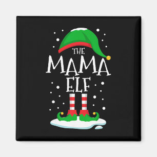 Aimant La famille de Noël Mama Elf Christmas assortie Mam