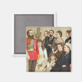 Aimant La famille royale, 1880 (Recto/Verso)