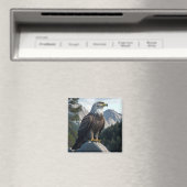 Aimant La faune de l'aigle à tête blanche : Aquila Bird o (In Situ (Lave-vaisselle))