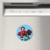 Aimant La fée de la cocaïne sur les roses rouges (In Situ (Lave-vaisselle))